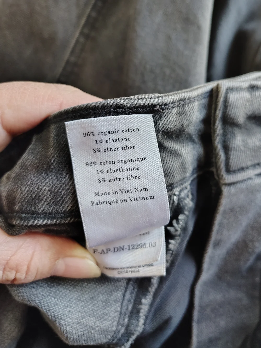 Everlane Utility Barrel Jeans Organic Cotton, Women's, Washed Black size 27. - Picture 13 of 16